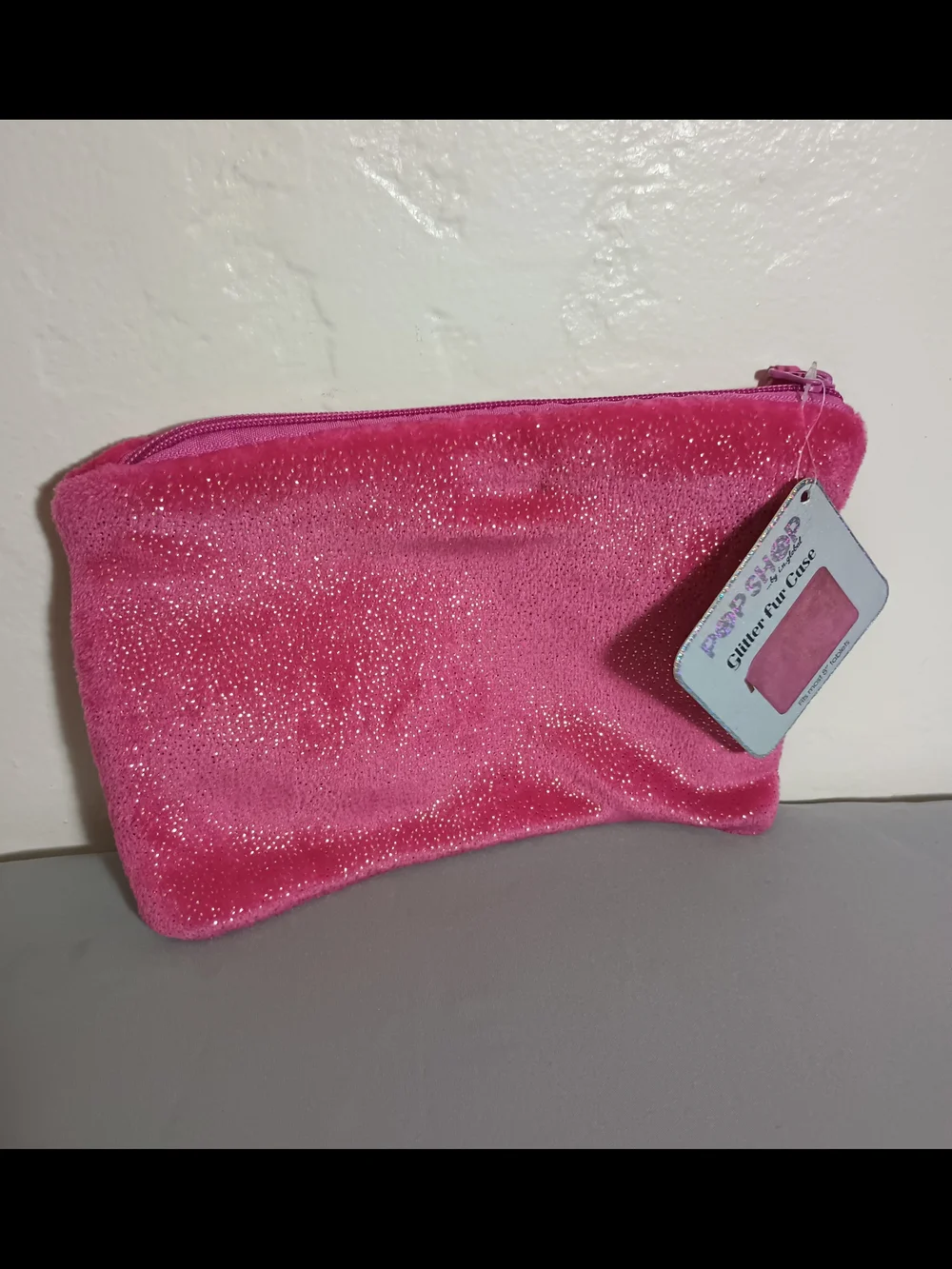 Pop Shop Pink Glitter Fur Tablet Case